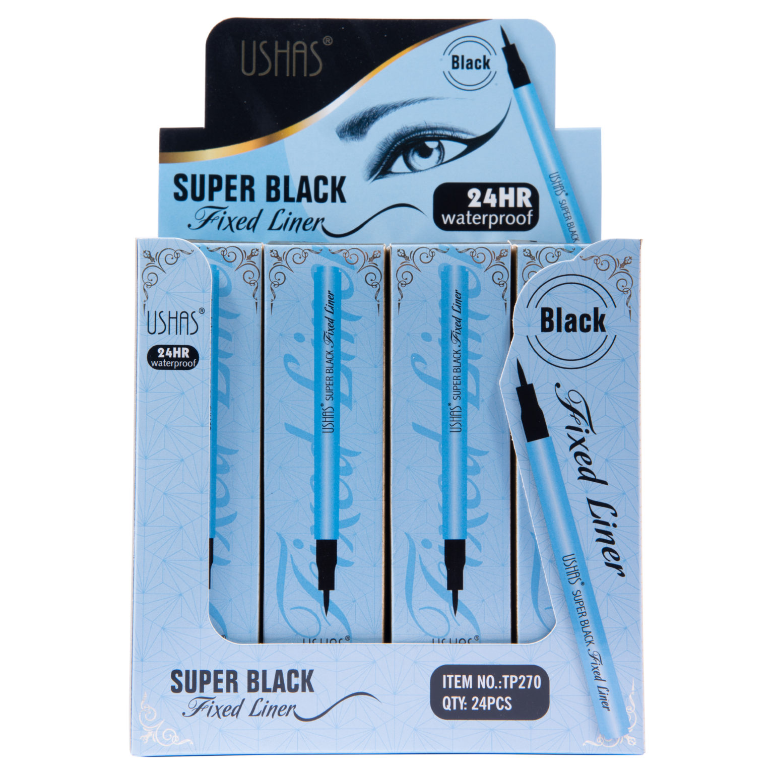 Plumon Delineador Negro Super Black Ushas Magna Cosmetics